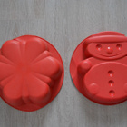 Tupperware silikoni kukka ja lumiukko kakkuvuuat - pikkukuva 1