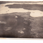 VANHA Ilmakuva Mikä Paikkakunta? Kirkko ym 1930-l 12 x 18 cm - pikkukuva 1