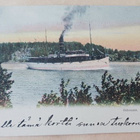 Inkoo, Barösund, s/s Oihonna salmessa, väripk, p. 1906 - pikkukuva 1