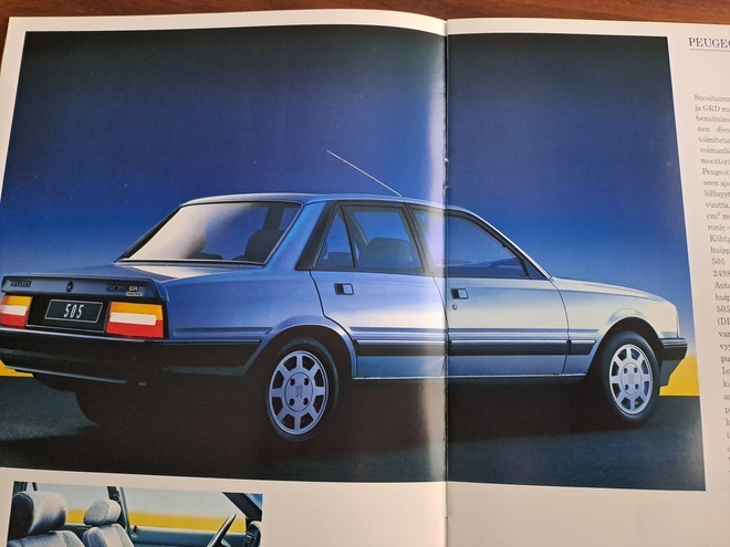 Peugeot 505 -esite, 1989