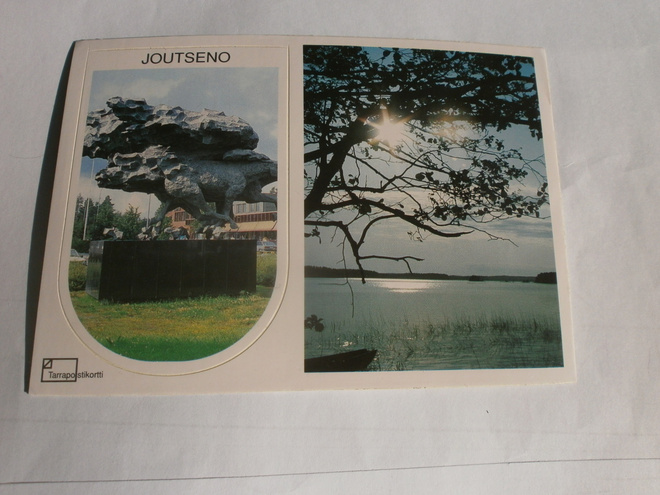 Joutseno, kaksikuvainen kortti (tarrakortti), ei.p.