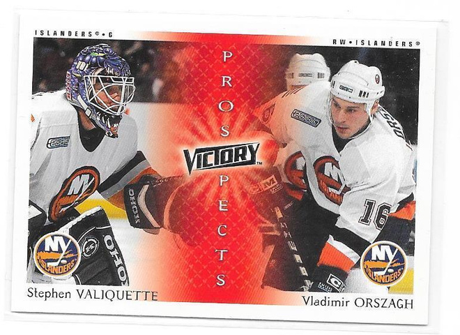2000-01 UD Victory #266 Stephen Valiquette MV & Orsagh RC