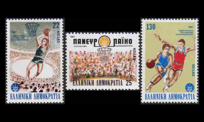 Kreikka 1653-5 ** Koripallon EM-kilpailut (1987)