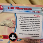Ninetales #38 green Topps TV Animation Edition card - pikkukuva 2