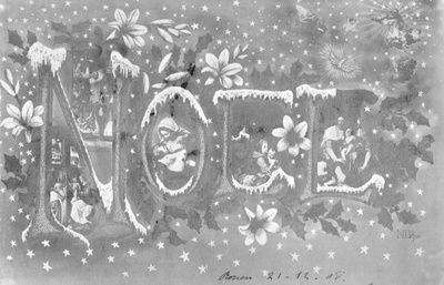 Vanha postikortti- Noel