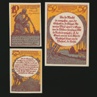 Saksa Notgeld 10, 25, 50 Pfg, Malchin 1922 - pikkukuva 2