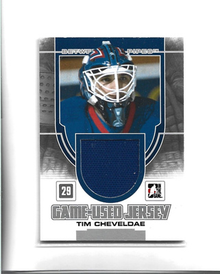 TIM CHEVELDAE (mv) GAME-USED JERSEY=SININEN #GUM-49 SILVER