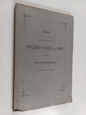 Vilhelm Moberg : Fenologiska iakttagelser i Finland åren ...