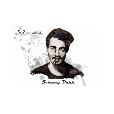 Johnny Depp (piirretty kortti) #3021#