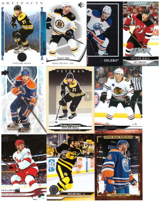 10 x TAYLOR HALL Bruins, Oilers, Devils, Blackhawks, Hurric.