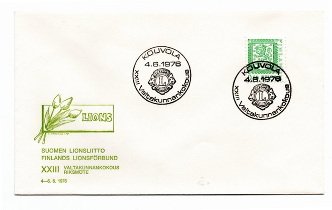 Kouvola: Lionsliitto (erikoisleima 4.6.1976)