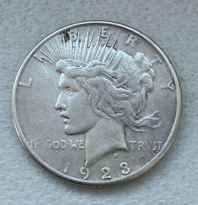Hopearaha, 1 Dollar Morgan 1923, hopea