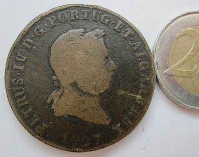 Portugali 40 reis 1827