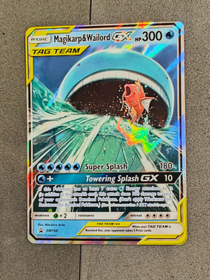 Magikarp & Wailord GX TAG TEAM SM166 Black Star Promo