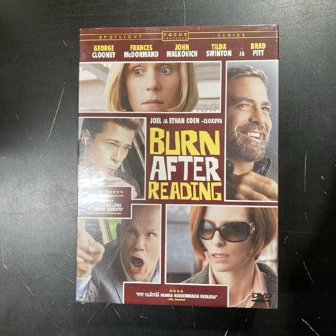 Burn After Reading DVD (UUSI)
