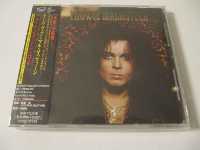 Yngwie Malmsteen Facing The Animal Japanilainen CD OBI Tarra