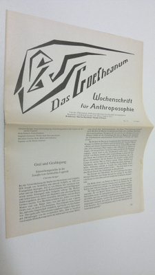 Martin (red.) Barkhoff : Das Goetheanum nr. 15/1990 : Woc...