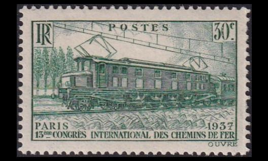 Ranska 345 ** Rautatiekonferenssi 30 C (1937)