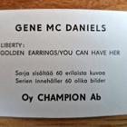 Champion Pop purkkakuva. Gene MC Daniels - pikkukuva 2
