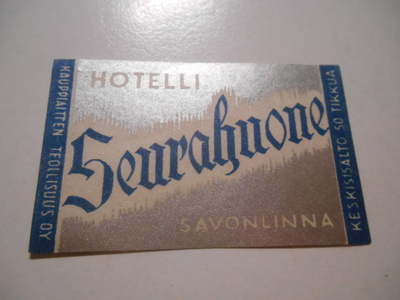 TT Etiketti Hotelli Seurahuone Savonlinna
