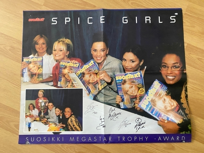 Spice Girls juliste ja tarra