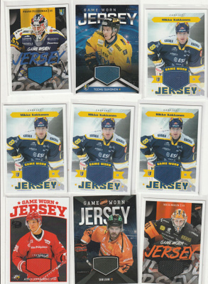 Cardset Jersey / Patch kortteja 10e kpl