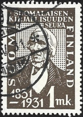 1931 S.Kirjallisuuden Seura 100 v 1 mk leimattu LaPe 162