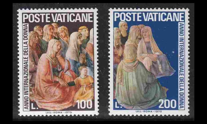 Vatikaani 670-1 ** Naisten vuosi (1975)