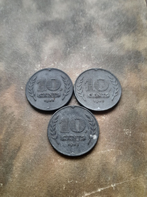 Hollanti 10 cents 1941-1943