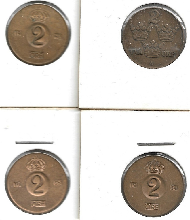 RUOTSI 2 ÖRE 8 KPL
