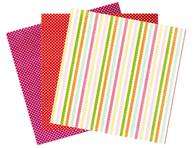 KUVIOPAPERI x 3kpl °°KAUNIIT VÄRIT°° -SETTI /(Nro 5)