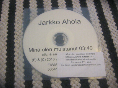 Jarkko Ahola - Minä olen muistanut (cds)