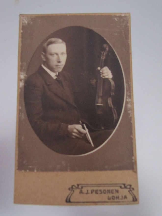 Visiittikortti viulisti n.1920
