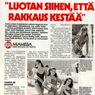 Apu n:o ? 1984 Miss Universum-kisat. Urpo & Sinikka. Satu. - pikkukuva 1