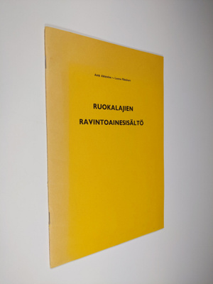 Antti Ahlström : Ruokalajien ravintoainesisältö