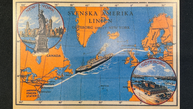 Svenska Amerika Linien GÖTEBORG direct NEW YORK