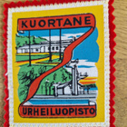 Kuortane Urheiluopisto vintage kangasmerkki - pikkukuva 1
