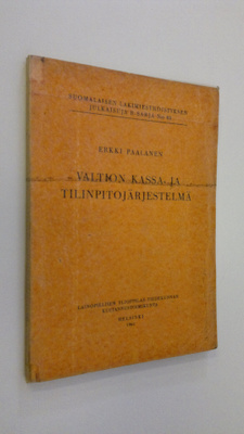 Erkki Paalanen : Valtion kassa- ja tilinpitojärjestelmä