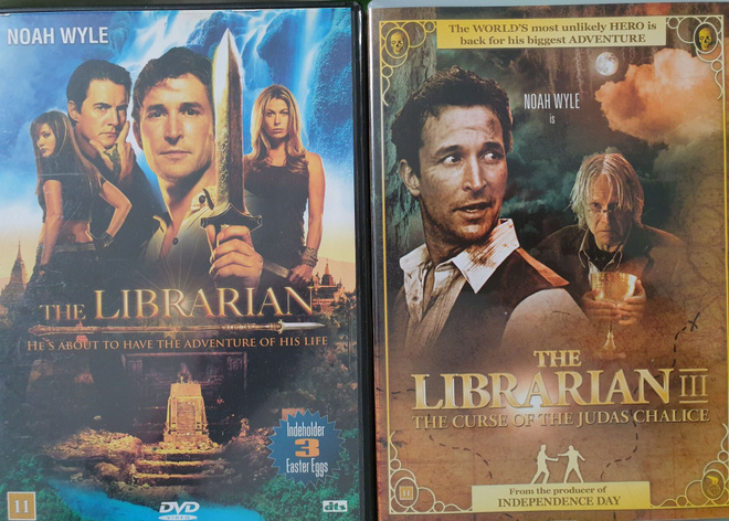 THE librarian Kohtalon keihäs 1 & 3 DVD