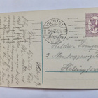 VANHA Postikortti Viipuri Rautatie Asema Raitiovaunu 1925 - pikkukuva 2