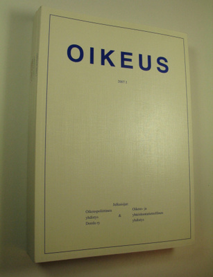 Oikeus, 1-4/2007
