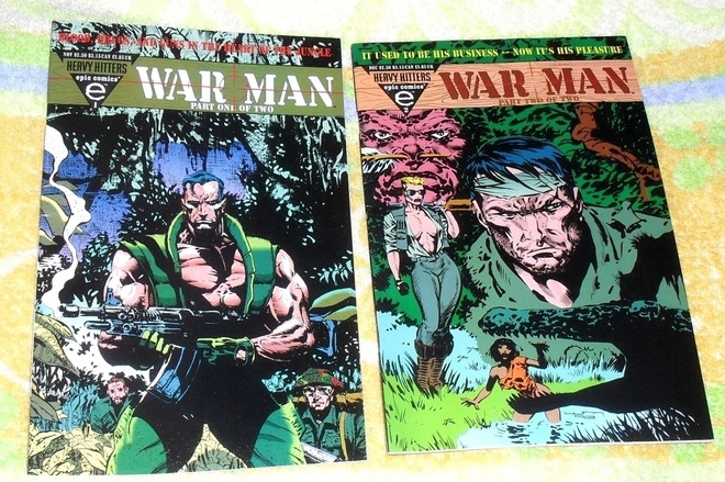 War Man, molemmat osat, keräilykortti mukana