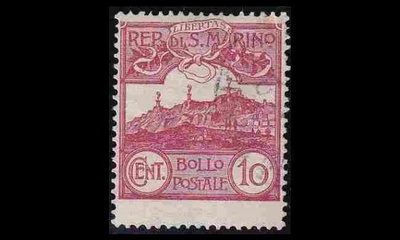 San Marino 36 o Monte Titano 10 C (1903)