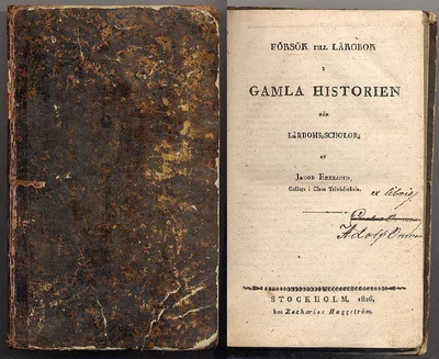 Försök till lärobok i gamla historien för lärdoms-s(1upp1826