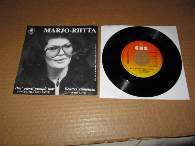 Marjo-Riitta 7" Paa`pienet pumpit taas,PS v.1977 EX/EX-