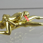 Erotic sculpture figurine in metal - pikkukuva 5