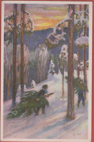 Väinö Hämäläinen Joulukuusi noudetaan