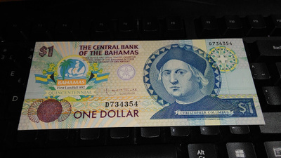 Bahamas 1 dollar 1992 P50 UNC