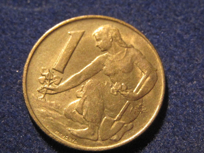 1 koruna 1990 Tsekkoslovakia