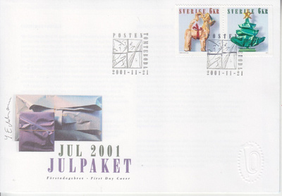 Ruotsi FDC 2001 Julpaket